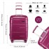 K1997L - KONO 28 INCH HARD SHELL PP SUITCASE - PURPLE