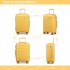 K1997L - KONO 20-24-28” HARD SHELL PP SUITCASE SET - YELLOW