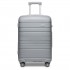 K2091L - Kono 28 Inch Multi Texture Hard Shell PP Suitcase - Classic Collection - Grey