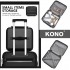 K2092L - Kono 14 Inch Bright Hard Shell PP Vanity Case - Black