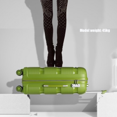 【新品】25SS NICENESS CORNWELL green サイズL K2092L - Kono 20 Inch Bright Hard Shell PP Carry-On Suitcase In