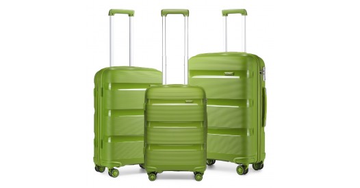 K2092L - Kono Bright Hard Shell PP Suitcase 3 Pieces Set - Classic