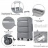 K2092L - Kono 20 Inch Bright Hard Shell PP Carry-On Suitcase In Cabin Size - Grey