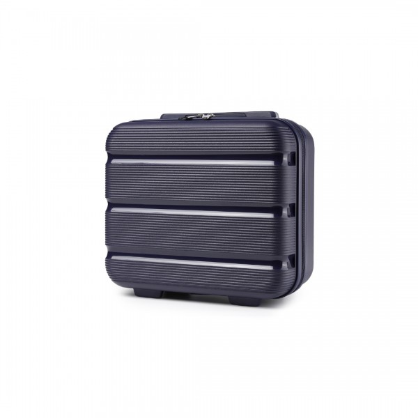 K2092L - Kono 14 Inch Bright Hard Shell PP Vanity Case - Navy