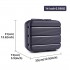 K2092L - Kono 14 Inch Bright Hard Shell PP Vanity Case - Navy