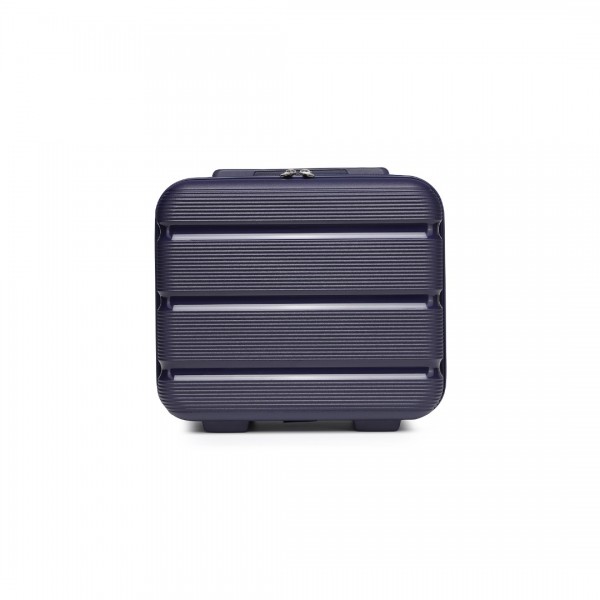 K2092L - Kono 14 Inch Bright Hard Shell PP Vanity Case - Navy