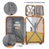 K2092L - Kono Bright Hard Shell PP Suitcase With TSA Lock And Vanity Case 4 Pieces Set - Classic Collection - Orange