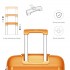 K2092L - Kono Bright Hard Shell PP Suitcase With TSA Lock And Vanity Case 4 Pieces Set - Classic Collection - Orange