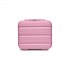 K2092L - Kono 14 Inch Bright Hard Shell PP Vanity Case - Pink