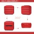K2092L - Kono 14 Inch Bright Hard Shell PP Vanity Case - Red
