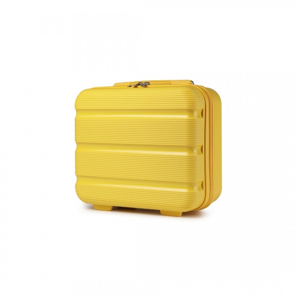 K2092L - Kono 14 Inch Bright Hard Shell PP Vanity Case - Yellow