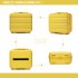 K2092L - Kono 14 Inch Bright Hard Shell PP Vanity Case - Yellow