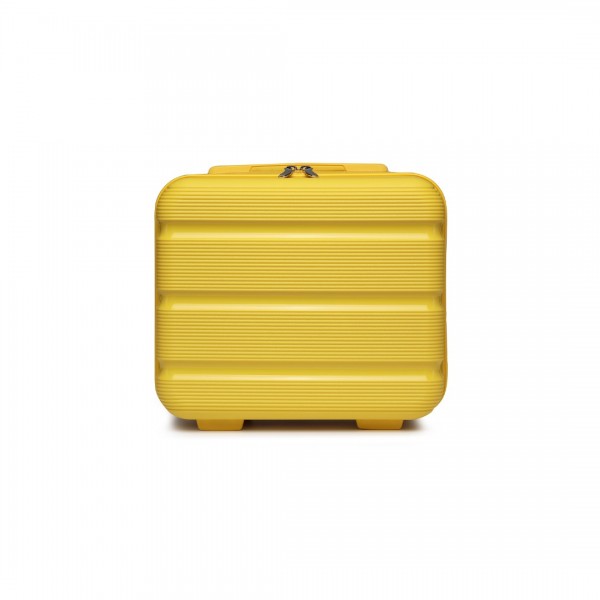 K2092L - Kono 14 Inch Bright Hard Shell PP Vanity Case - Yellow