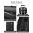 K2094L - Kono 14/20 Inch Lightweight Polypropylene Hard Shell 2 Piece Suitcase Set With TSA Lock And Vanity Case - Black