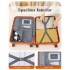 K2094L - Kono 28 Zoll Leicht Polypropylen Hartschalenkoffer Mit TSA-Schloss - Orange