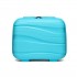 K2094L - Kono 14 Inch Lightweight Polypropylene Hard Shell Vanity Case - Blue