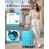 K2094L - Kono 28 Zoll Leicht Polypropylen Hartschalenkoffer Mit TSA-Schloss - Blau