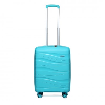 Kono Koffer Hard Shell Lichtgewicht ABS Reiskoffer Handbagage Trolley met 4 Spinner Wielen & TSA Lock, Blauw, 28 Inch, Modieus