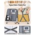 K2094L - Kono 20 Inch Lightweight Polypropylene Hard Shell Suitcase With TSA Lock - Cream White
