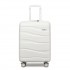 K2094L - Kono 20 Inch Lightweight Polypropylene Hard Shell Suitcase With TSA Lock - Cream White