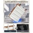 K2191L - Kono 3-Piece Lightweight ABS Hardshell Suitcase Set - 19, 24, 28 Inch with Secure TSA Lock - Cream