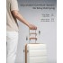 K2191L - Kono 3-Piece Lightweight ABS Hardshell Suitcase Set - 19, 24, 28 Inch with Secure TSA Lock - Cream