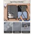 K2191L - Kono 19 Inch Cabin Size Carry On Suitcase - Streamlined Lightweight ABS Hardshell with Secure TSA Lock - Cream