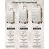 K2191L - Kono 3-Piece Lightweight ABS Hardshell Suitcase Set - 19, 24, 28 Inch with Secure TSA Lock - Cream