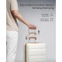 K2191L - Kono 19 Inch Cabin Size Carry On Suitcase - Streamlined Lightweight ABS Hardshell with Secure TSA Lock - Cream