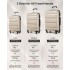 K2191L - Kono 3-Piece Lightweight ABS Hardshell Suitcase Set - 19, 24, 28 Inch with Secure TSA Lock - Gold