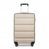 K2191L - Kono 19 Inch Cabin Size Carry On Suitcase - Streamlined Lightweight ABS Hardshell with Secure TSA Lock - Gold