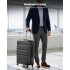 K2191L - Kono 3-Piece Lightweight ABS Hardshell Suitcase Set - 19, 24, 28 Inch with Secure TSA Lock - Grey