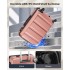 K2191L - Kono 24 Inch Check in Luggage - Streamlined ABS Hardshell Suitcase with Secure TSA Lock - Nude