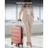 K2191L - Kono 24 Inch Check in Luggage - Streamlined ABS Hardshell Suitcase with Secure TSA Lock - Nude
