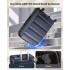 K2191L - Kono 3-Piece Lightweight ABS Hardshell Suitcase Set - 19, 24, 28 Inch with Secure TSA Lock - Navy