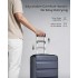 K2191L - Kono 19 Zoll Kabinengröße Handgepäckkoffer - Stromlinienförmig Leichtes Gewicht ABS Hardshell mit Sicher TSA-Schloss - Marineblau