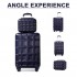 K2292L - Kono 13/20 Inch Lightweight Hard Shell ABS Cabin Suitcase With TSA Lock And Vanity Case - Navy