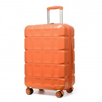 K2292L - Kono 24 cale Lekki Twarda walizka ABS Z blokadą TSA - Pomarańczowy