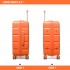 K2292L - Kono 24 Inch Lightweight Hard Shell ABS Suitcase With TSA Lock - Orange