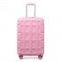 K2292L - Kono 20 Inch Lightweight Hard Shell ABS Luggage Cabin Suitcase With TSA Lock - Pink