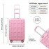 K2292L - Kono 20 Inch Lightweight Hard Shell ABS Luggage Cabin Suitcase With TSA Lock - Pink
