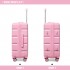 K2292L - Kono 24 Zoll Leicht Hartschalen-ABS-Koffer Mit TSA-Schloss - Rosa