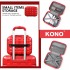K2292L - Kono 13/20 Inch Lightweight Hard Shell ABS Cabin Suitcase With TSA Lock And Vanity Case - Red