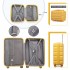 K2292L - Kono 13/20 Inch Lightweight Hard Shell ABS Cabin Suitcase With TSA Lock And Vanity Case - Yellow