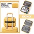 K2292L - Kono 13/20 Inch Lightweight Hard Shell ABS Cabin Suitcase With TSA Lock And Vanity Case - Yellow