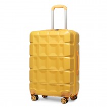 K2292L - Kono 24 cale Lekki Twarda walizka ABS Z blokadą TSA - Żółty