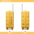 K2292L - Kono 24 Inch Lightweight Hard Shell ABS Suitcase With TSA Lock - Yellow