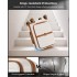 KSK2592 - Kono 21-Inch Front-Opening Cabin Suitcase with 15.6-Inch Laptop Compartment - Cream and Brown