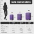 KSK2482 - Kono 3-Piece Horizontal Engraved Hard Shell ABS+PC Suitcase with TSA Lock - Purple