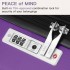 KSK2482 - Kono 3-Piece Horizontal Engraved Hard Shell ABS+PC Suitcase with TSA Lock - Purple